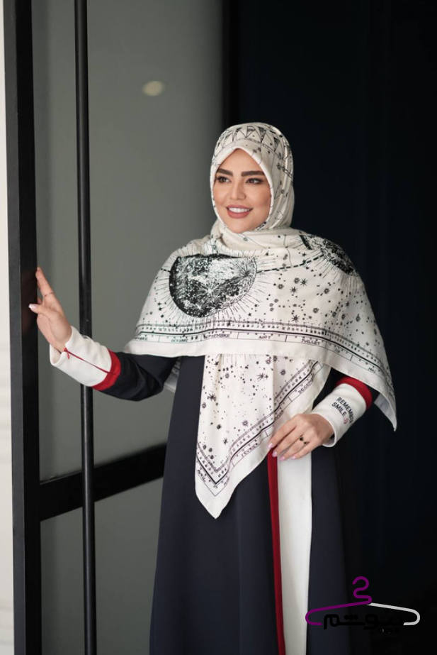 روسری ابریشم ژاکارد دیور طرح کهکشان شیری